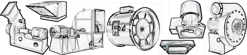 Industrial process fans, blower, ventilators. High pressure and high temperature blowers and fans.